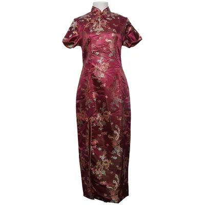 Cheongsam (Purple, Multicolored) from Laogudai