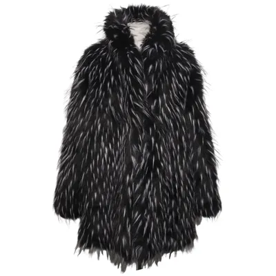 Vinterjakke (Sort, Hvid) fra H&M Akryl, Polyester