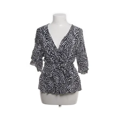 Wrap top (Black, White) from Amisu Viscose