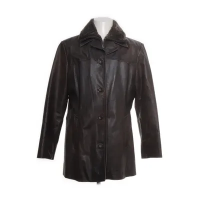 Läderjacka (Brun) från Saki Polyester, Skinn