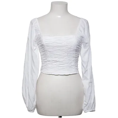 Crop top (Hvid) fra Hollister Elastan, Polyester, Viscose