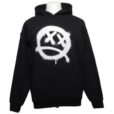 Hoodie (Black, White) from FSBN Cotton, Polyester