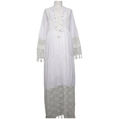 Robe longue (Blanc) de Miss Tunica Polyester