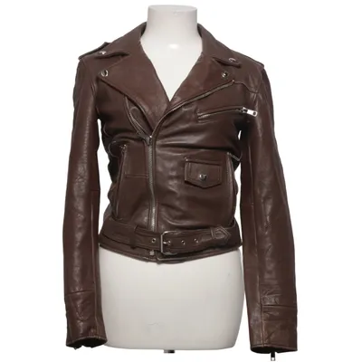 Biker jacket (Brown) from Deadwood Leather, Polyester