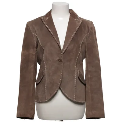 Leren blazer (Bruin) van Zipcode Suède