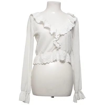 Blouse (Wit) van ASOS Katoen, Elastaan, Polyester