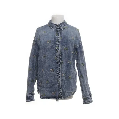 Denimjakke (Blå, Flerfarvet) fra Kaffe Bomuld, Elastan, Polyester, Viscose