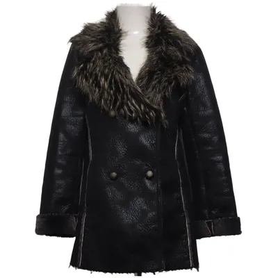 Shearlingjacka (Svart) från Kriss Akryl, Polyester