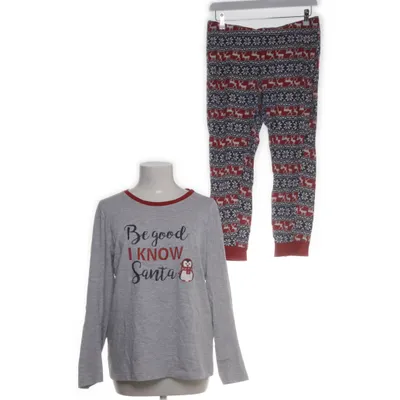 Pajamas (Gray, Multicolored) from Queentex Viscose, Cotton