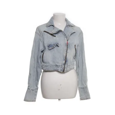 Bikerjacka (Blå) från Olavoga Bomull