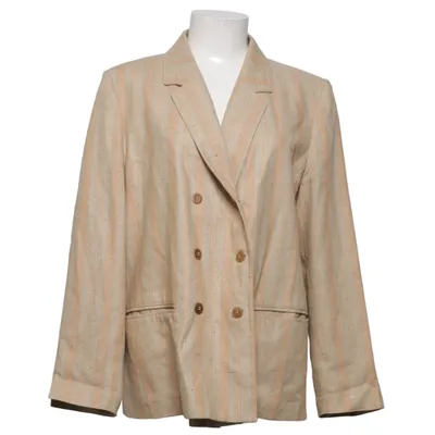 Blazer (Beige) van Piretta Acetaat, Viscose
