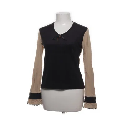 Lange mouwen shirt (Zwart, Beige) van Tom Tailor Katoen, Elastaan, Polyester