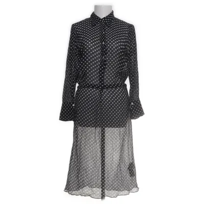 Klänning (Svart, Vit) från By Malene Birger Bomull, Silke, Viskos, Elastan