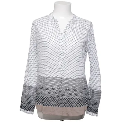 Blouse (Wit, Zwart, Bruin) van Style Butler Zijde
