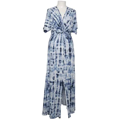 Långklänning (Blå, Vit) från Ralph Lauren Linne, Polyester, Viskos