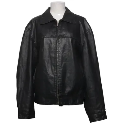 Lederjacke (Schwarz) von London Fog Baumwolle, Leder, Polyester