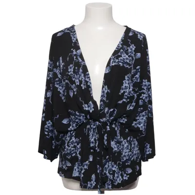 Omlottblus (Svart, Blå, Vit) från Cellbes Woman Elastan, Polyester