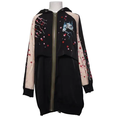 Bomber jacket (Black, Pink) from Diesel Cotton, Polyester, Viscose