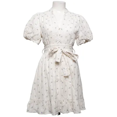 Wrap dress (White, Blue, Multicolored) from Arines Cotton
