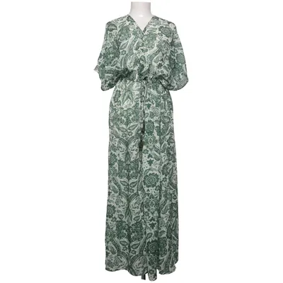 Beach dress (Green, White) from Missya Polyester
