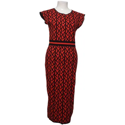 Robe (Rouge, Noir) de Karen Millen Élasthane, Polyamide, Polyester, Viscose