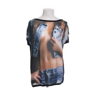 Top (Black, Multicolored) from Monte Cervino Polyester, Viscose