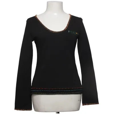 Lange mouwen shirt (Zwart) van Blue Katoen, Elastaan