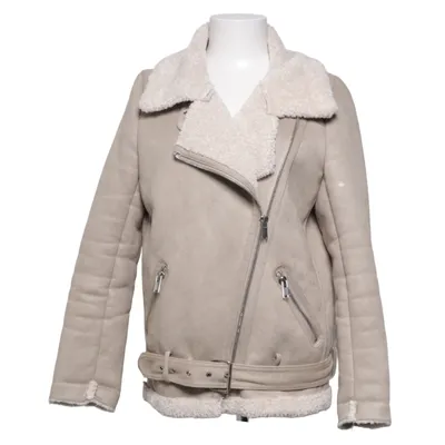 Shearling jacket (Beige) from Zara Woman Outerwear Polyester