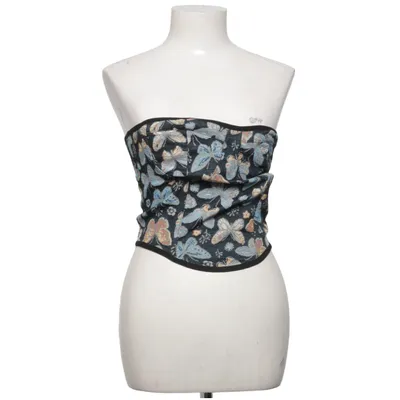 Tube Top (Schwarz, Blau, Mehrfarbig) von Shein Polyester, Viskose
