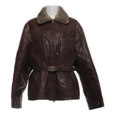 Läderjacka (Brun) från Rock'n Blue Acetat, Skinn, Polyamid, Polyester