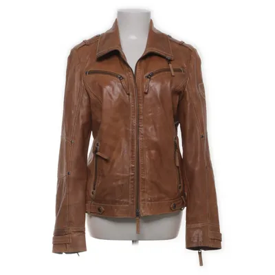 Läderjacka (Brun) från Gipsy Skinn, Polyester