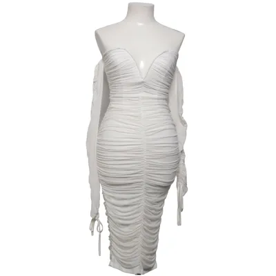 Jurk (Wit) van PrettyLittleThing Elastaan, Polyester