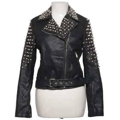 Biker jacket (Black) from Osley Polyester, Polyurethane, Viscose