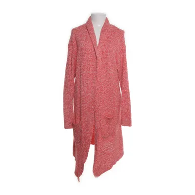 Cardigan (Pink, White) from La Ligna Acrylic, Cotton