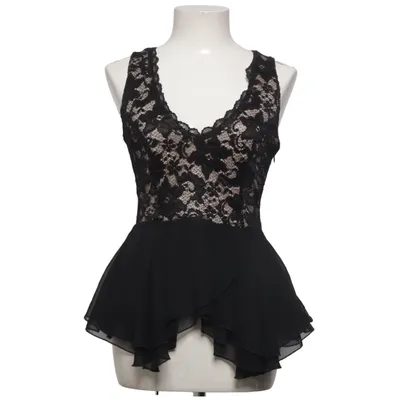 Top péplum (Noir, Beige) de Lipsy London Élasthane, Polyamide, Polyester, Viscose