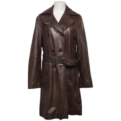 Läderkappa (Brun) från Collection Skinn