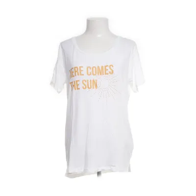 T-shirt (Vit, Orange) från Earth Positive Ekologisk bomull, Lyocell