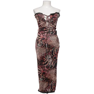 Långklänning (Brun, Svart, Flerfärgad) från Boohoo Elastan, Polyester