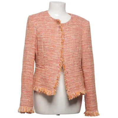Blazer (Orange, Multicolored) from Haust Collection Cotton, Polyester