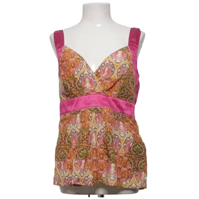 Tank Top (Pink, Orange, Multicolored) from CCDK Cotton, Silk