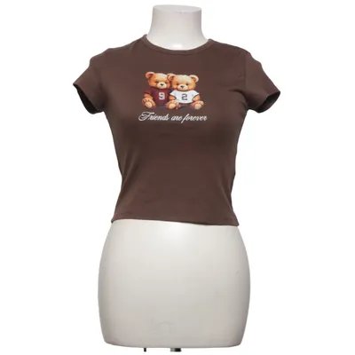 T-shirt (Bruin) van FB Sister Katoen, Elastaan