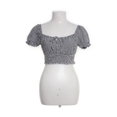 Crop top (Svart, Vit) från Hollister Elastan, Polyester, Viskos