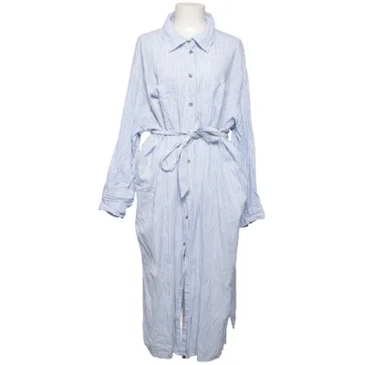 Skjortklänning (Blå, Vit) från H&M Bomull, Linne