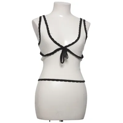 Tanktop (Wit, Zwart) van FB Sister Polyester, Viscose