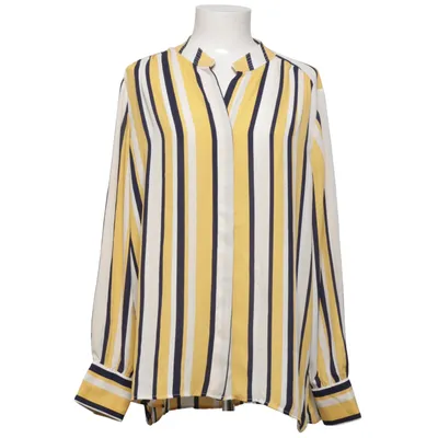 Blouse (Geel, Blauw, Wit) van Mango Basics