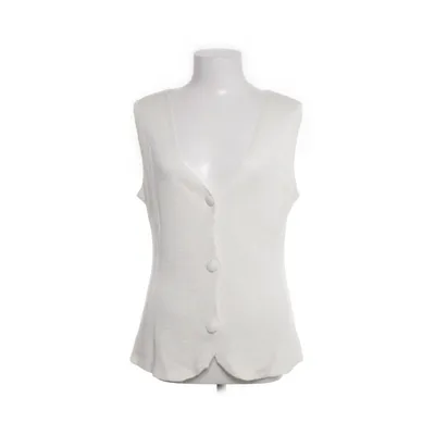 Vest (White) from Zara Linen, Viscose