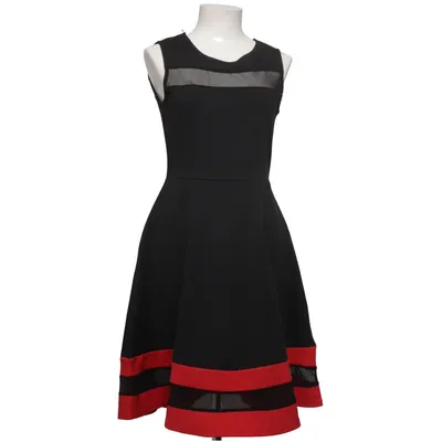 Dress (Black, Red) from Malabay Elastane, Polyester