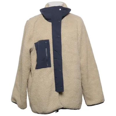Fleecejacka (Beige, Blå) från Indiska Återvunnen polyester