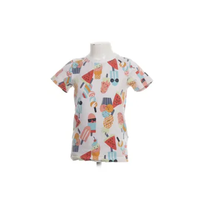 T-shirt (Vit, Flerfärgad) från Polarn O. Pyret Ekologisk bomull, Elastan