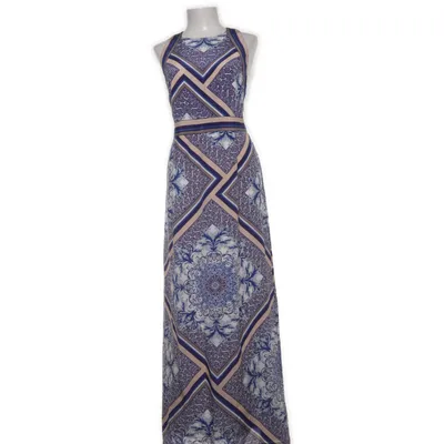 Klänning (Blå, Vit, Beige, Flerfärgad) från Spotlight by Warehouse Polyester, Silke